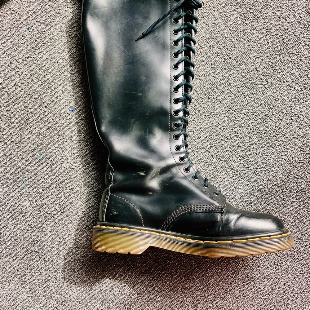 Dr. Martens Black Tall Lace-Up Boots - Picture 10 of 10